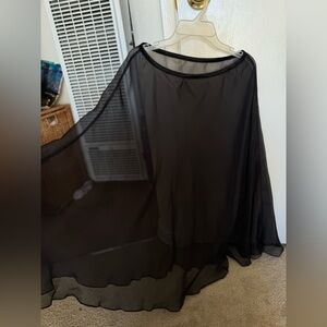 Fashion sheer black skirt size S-M